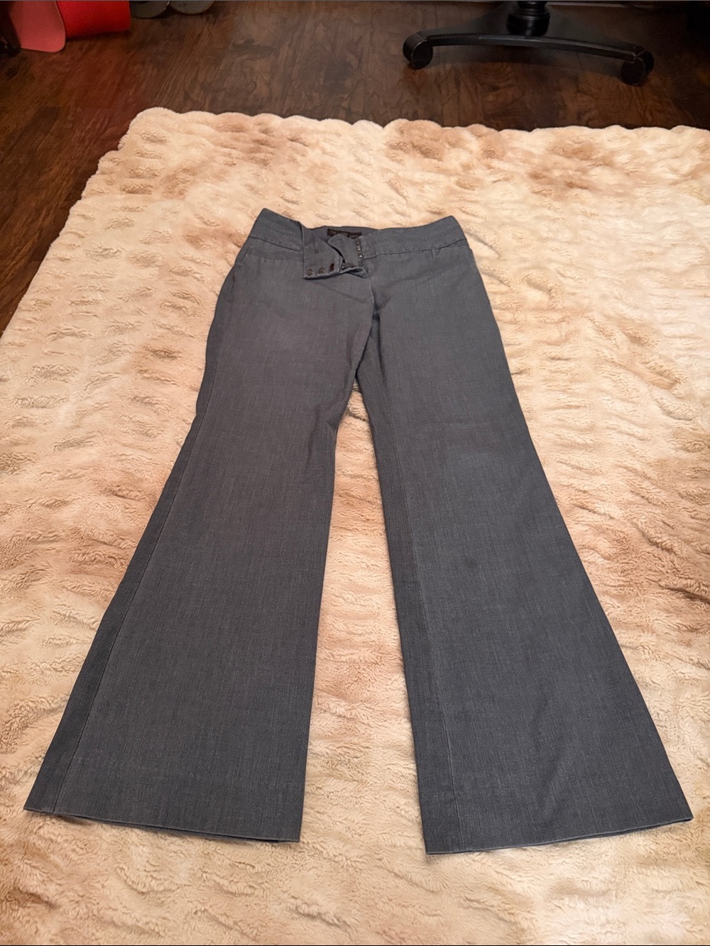 The Limited Gray Wide-Leg Dress Pants